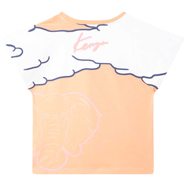 Playera KENZO melocotón para niño y adolescente